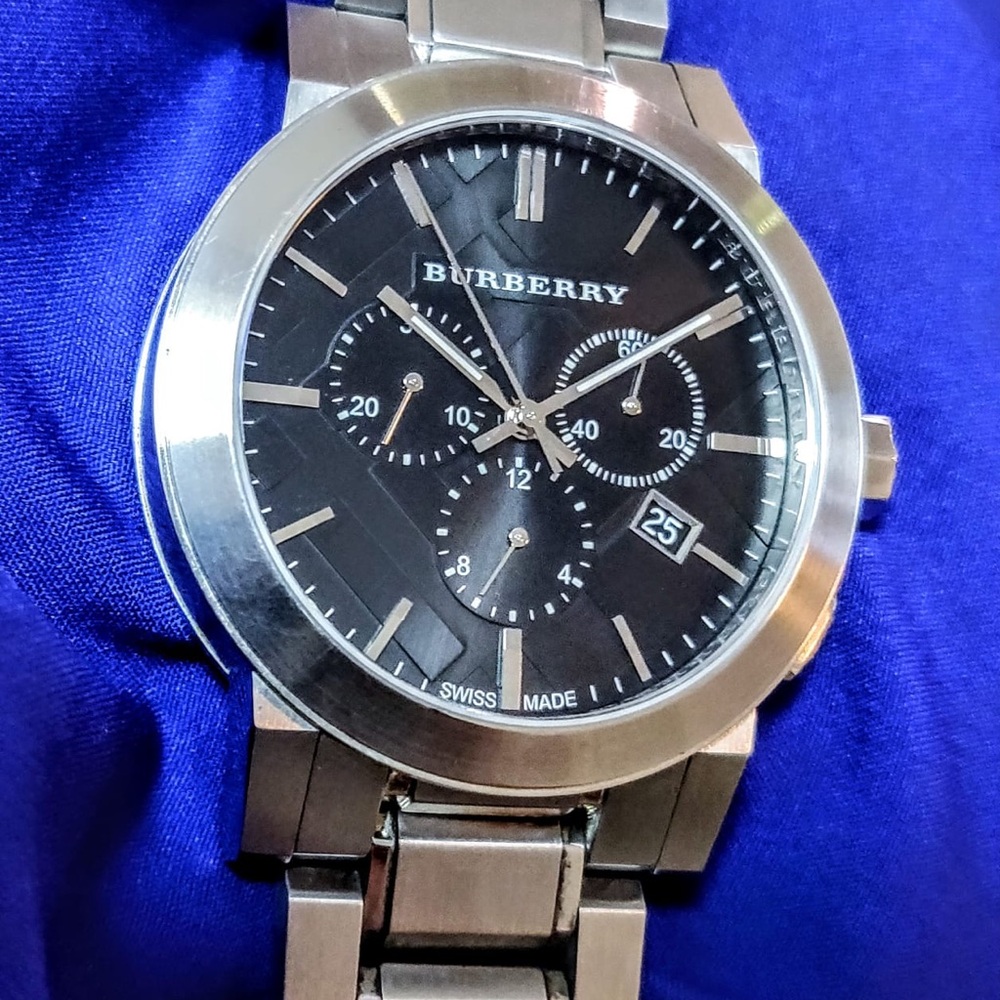 Burberry Bu9351 The City Swiss Chrono 43mm Mens Watch EUC - Picture 11 of 12